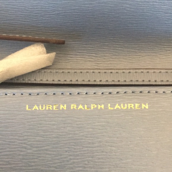 NWT Lauren Ralph Lauren Periwinkle Blue Crossbody - Picture 6 of 8